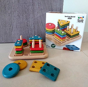 Ξύλινο παιχνίδι ταξινόμησης Plantoys
