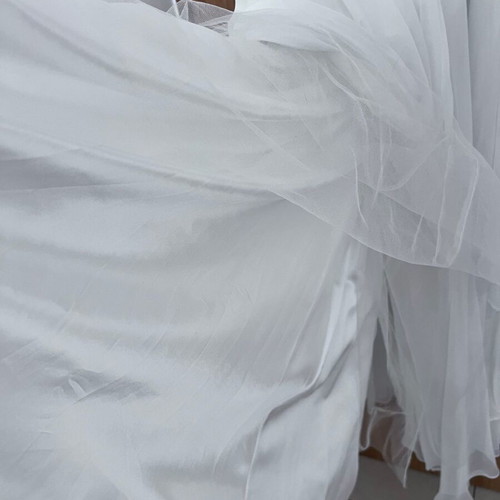 Mikael White Strapless Wedding Dress Plus Size XXL New