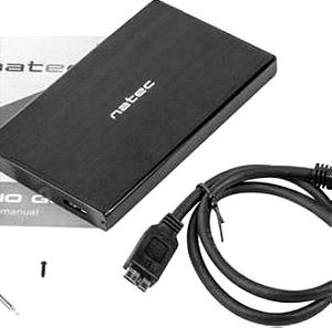 Natec Rhino Go Θήκη για Σκληρό Δίσκο 2.5" SATA III με σύνδεση USB3.0