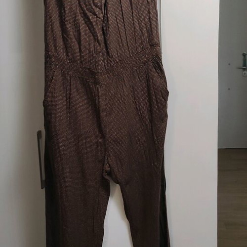 Attrativo one-piece jumpsuit used, brown, size XL with open back