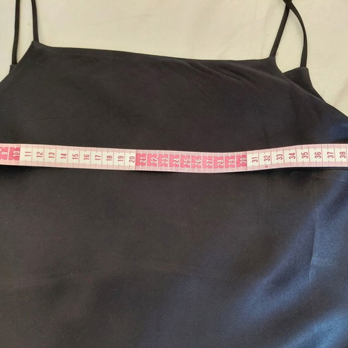 Satin maxi black slip dress Zara size M like new