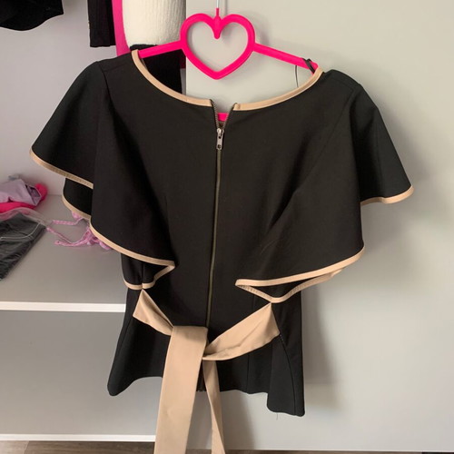 BSB blouse like new, black with beige details, size XXL
