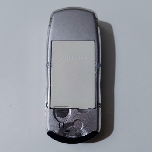 Panasonic EB-GD67 vintage cell phone used, silver, functional with charger