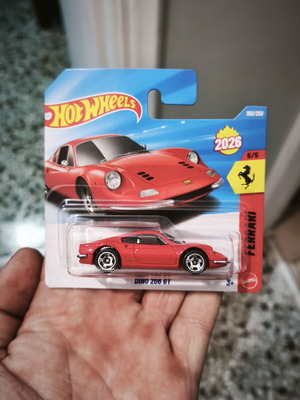 Hot Wheels Ferrari Dino 206 GT new in sealed packaging