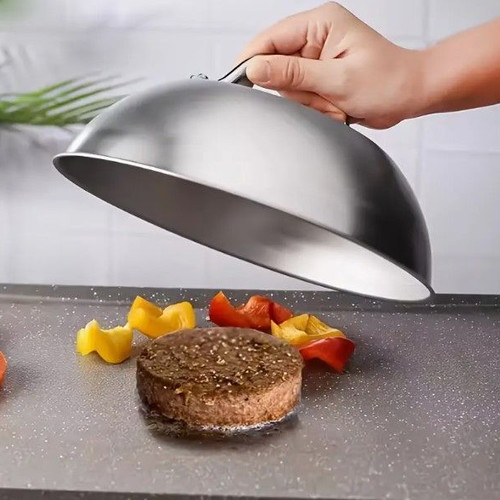 Barbecue lid 22.5cm stainless steel new
