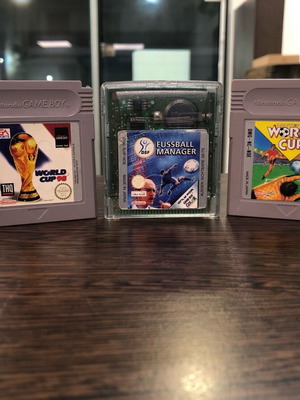 World Cup 98 and Fussball Manager used games for Game Boy Color