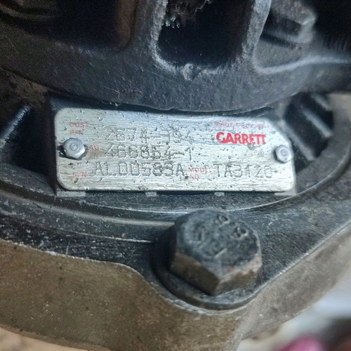 Garrett TA3120 T3 Turbocharger used, M27, A/R .63, Perkins 4.0L Diesel