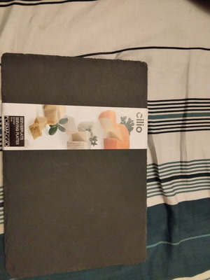 Cilio Rectangular Cheese Platter 30x20 cm Formaggio series new, schist stone