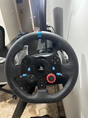 Logitech G29 steering wheel with pedals and Logitech headphones new