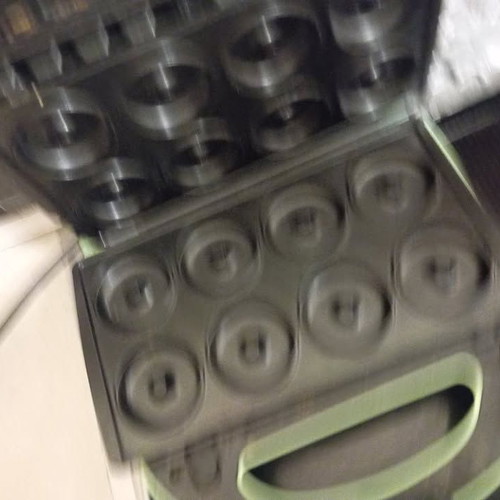 Silvercrest waffle maker used, with three patterns