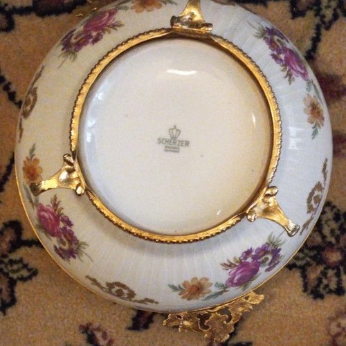Scherzer bowl used, porcelain decorative, 1980s