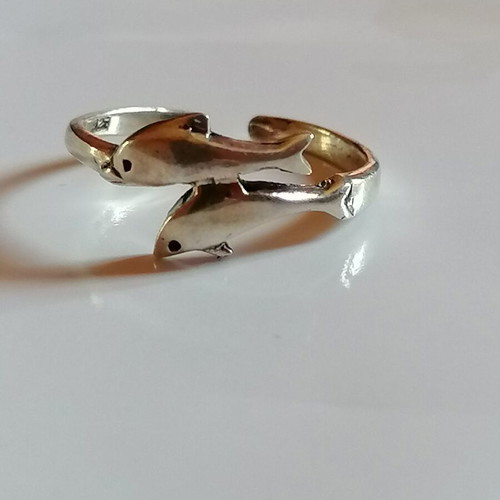 Silver 925 Dolphin Toe Ring new
