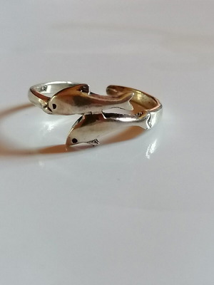 Silver 925 Dolphin Toe Ring new