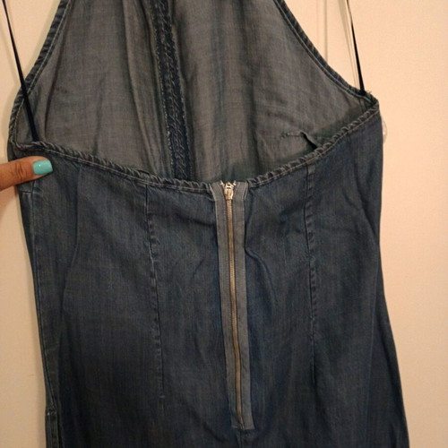 Yazz blue jean maxi dress new, size 2, blue