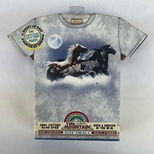 Kids T-shirt new blue cotton, size 2-4 years