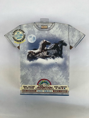 Kids T-shirt new blue cotton, size 2-4 years