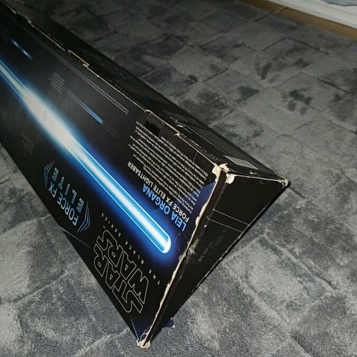 Hasbro Star Wars Force FX Lightsaber Leia Organa like new with sound and box