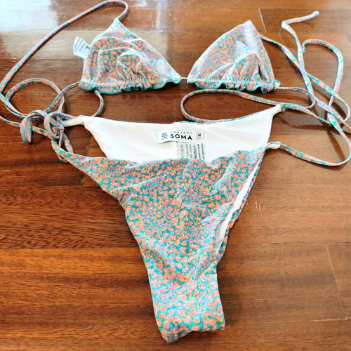 Project Soma Bikini swimsuit new, multicolor floral