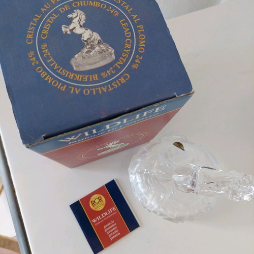 Crystal decorative horse in like new condition