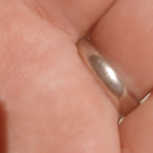 White gold 585 ring with zirconia, 17 mm, 3.5 grams