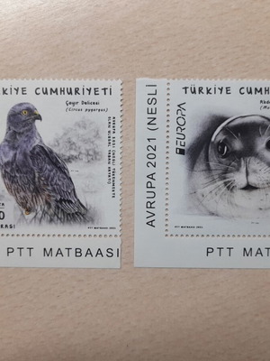 Postage Stamps Turkey 2021 Endangered Species Like New