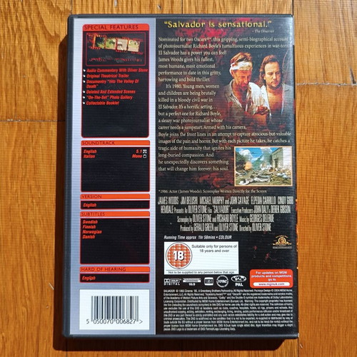 Salvador DVD μεταχειρισμένο χωρίς ελληνικούς υπότιτλους