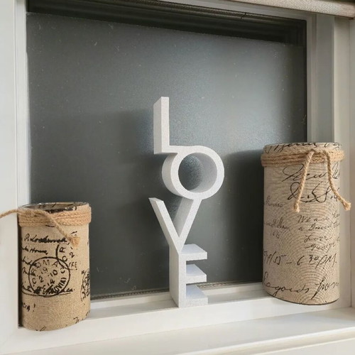 3D decorative LOVE minimal design