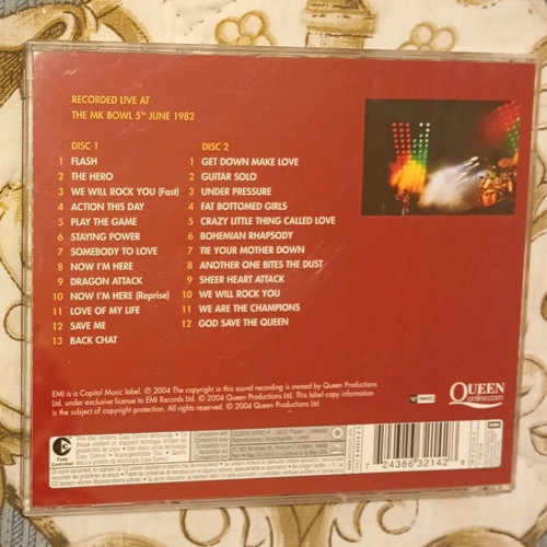 Queen On Fire Live At The Bowl 2004 double CD like new