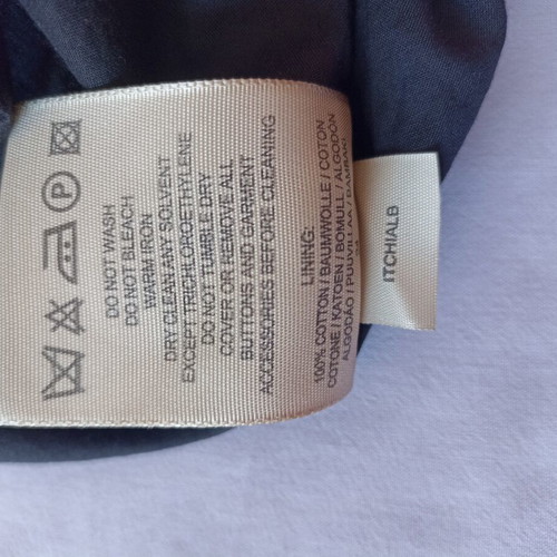 Burberry women's top black, like new, size S, cotton