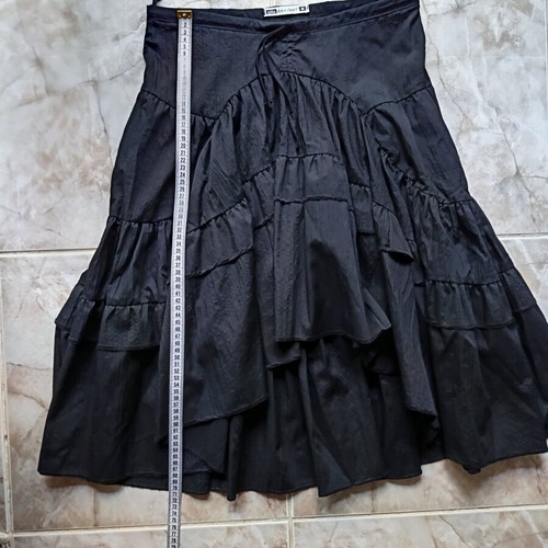 Decibel cotton skirt, black, size S