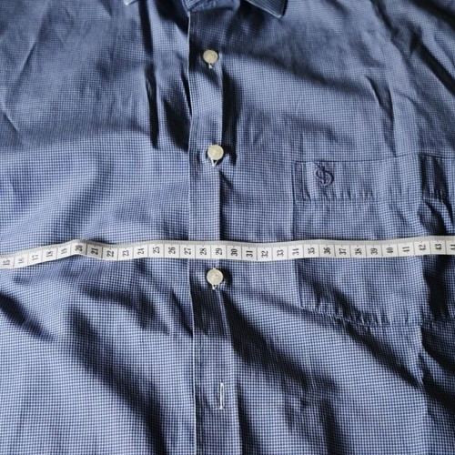 Delluka regular fit men's cotton shirt like new, blue check size M