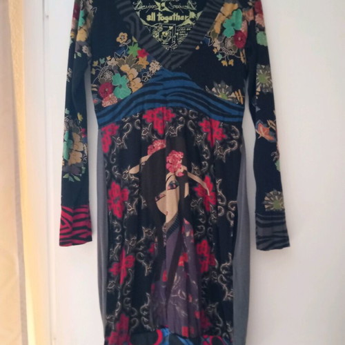 Desigual dress used with beautiful prints, size S