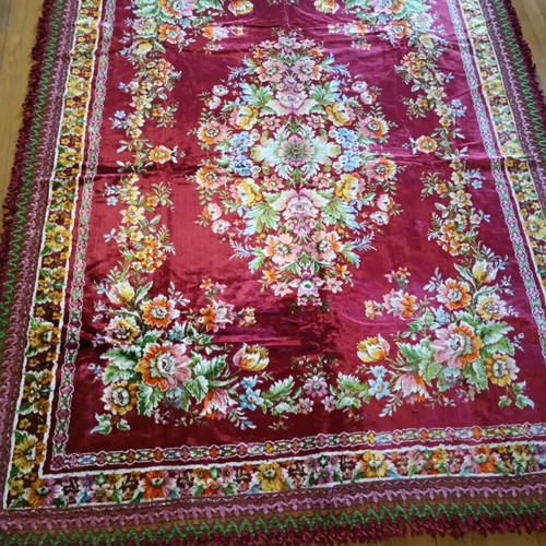 Velvet vintage blanket like new 160 x 200
