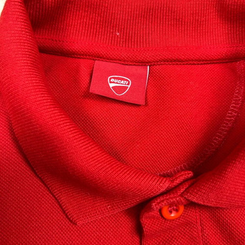 Ducati Polo shirt used, men's large red short sleeve