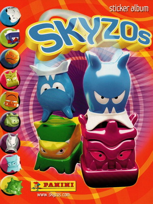Panini Skyzos sticker album new with collectible figures