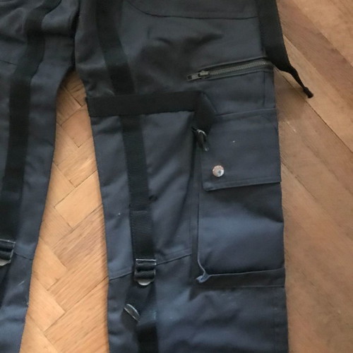 Black men's pants with pockets used, size M, rock metal style