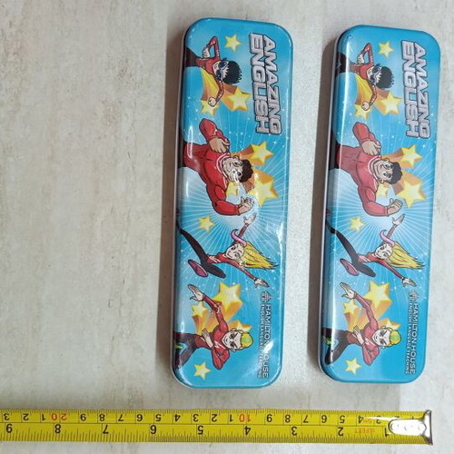 Metal pencil cases used, set of 2 Hamilton House