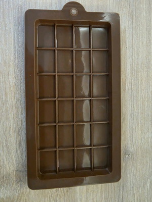 Silicone chocolate mold 18×10 cm new, classic bar