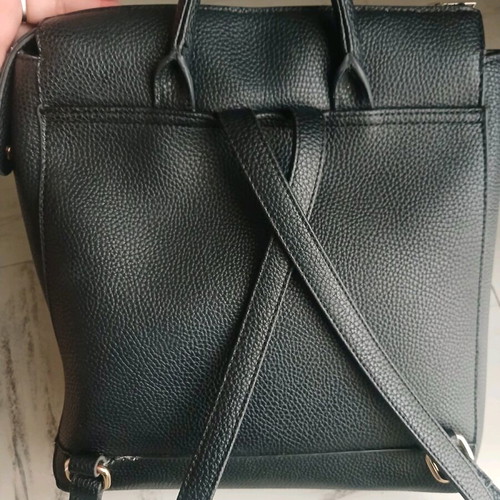 KEM backpack used, black, zipper needs replacement