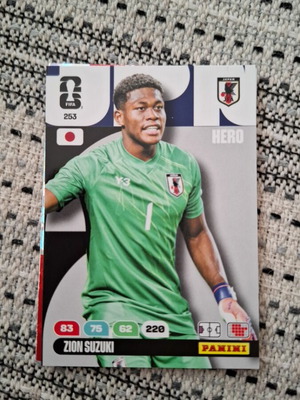 Panini Adrenalyn XL World Cup 2026 κάρτα Zion Suzuki καινούργια