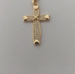 Women's cross new, gold stainless steel