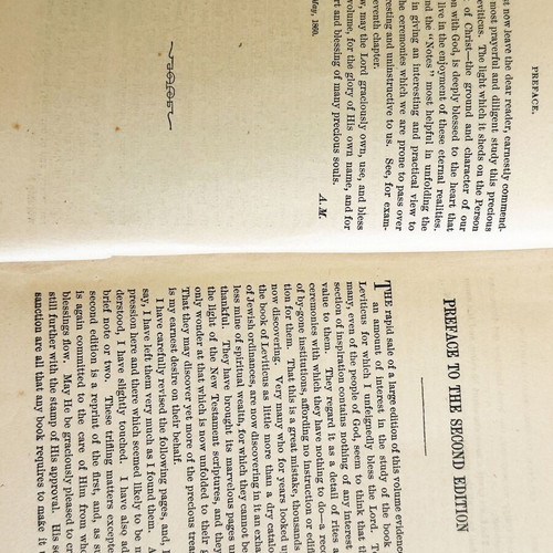 Notes on the Book of Leviticus by C.H. Mackintosh used, 19th century edition