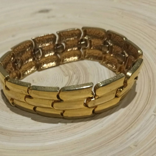 Vintage 90s Split Bracelet Stainless Steel like new