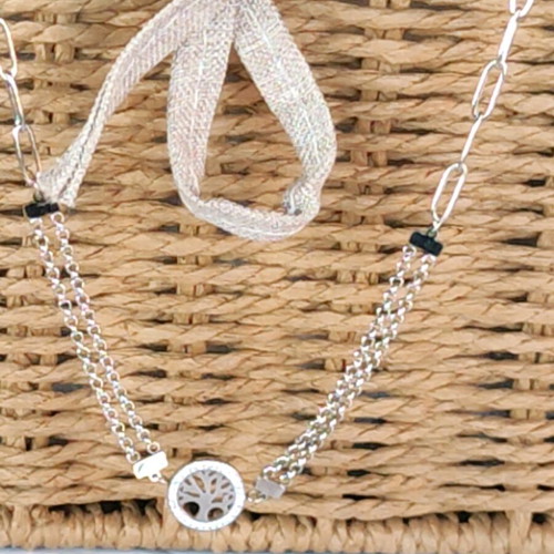 Steel Necklace New, Gold and Silver Colors