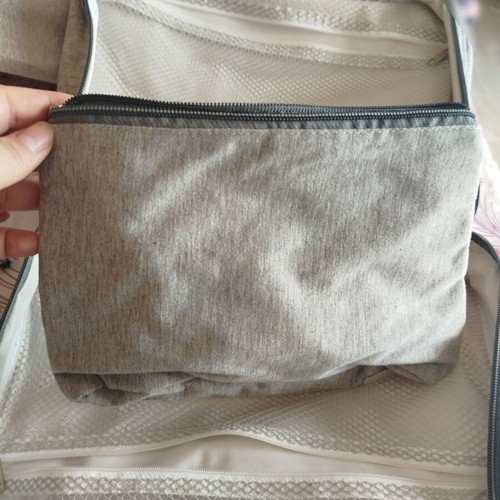 Instyle double toiletry bag new, gray