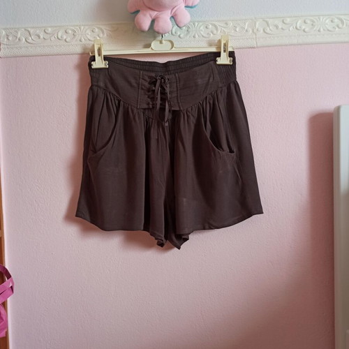 Calzedonia high-waisted women's shorts brown like new, small