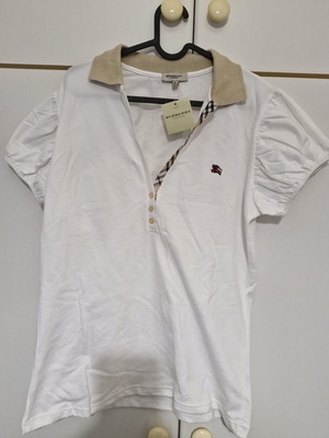 Burberry blouse white size Large new with tags