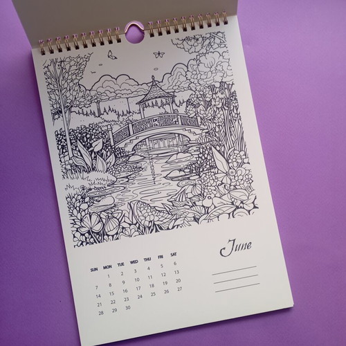 Antistress wall calendar 2026 unused