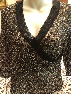 Lace blouse A-Style like new, multicolor, sizes L-XL
