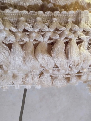 Cotton fringe lace trim, 12 meters, 8 cm width